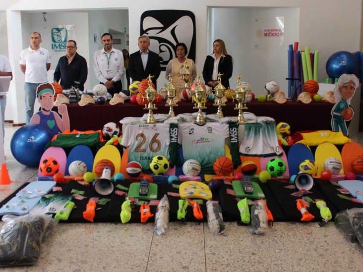 Obtiene IMSS Veracruz Norte artículos deportivos para sus Centros de Seguridad Social