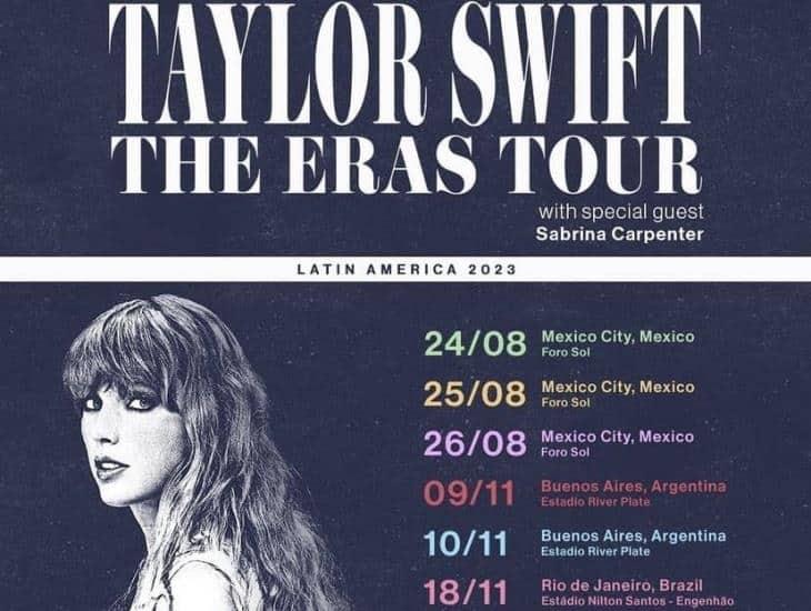 Taylor Swift confirma shows en CDMX, Argentina y Brasil