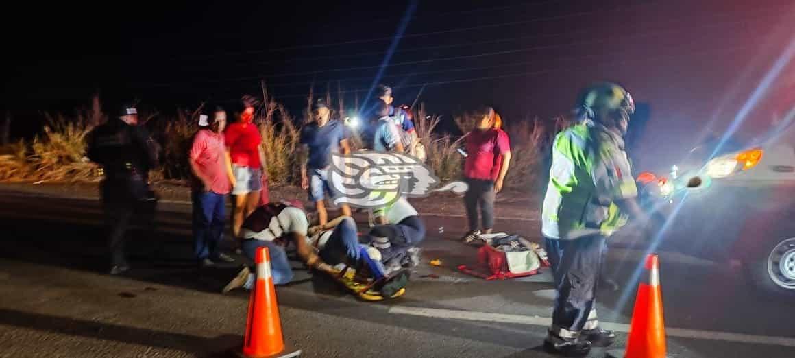 Choques en carreteras de Acayucan dejan 5 heridos