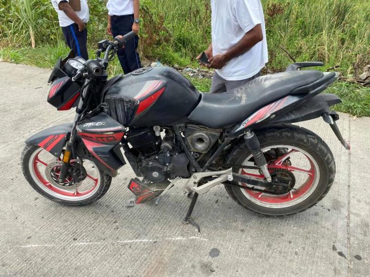 Motociclista es atropellado por automóvil que se fugó en Cosamaloapan