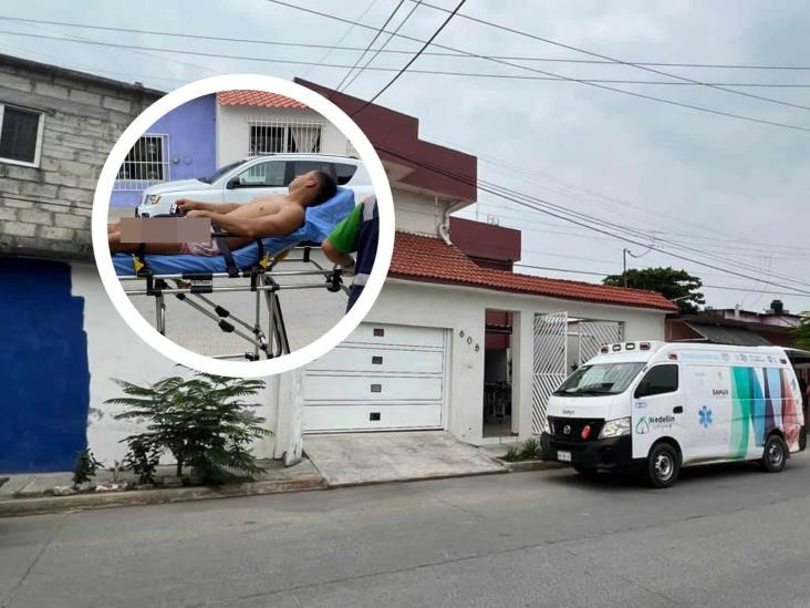 Podría perder pierna joven baleado por policía en Medellín de Bravo