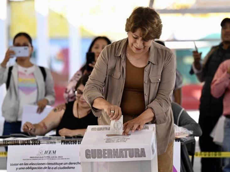 Elecciones México 2023: Delfina Gómez emite su voto y llama a salir a participar