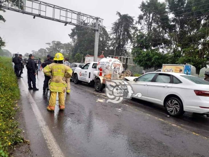 Se registra carambola en la carretera Fortín-Huatusco (+Video)