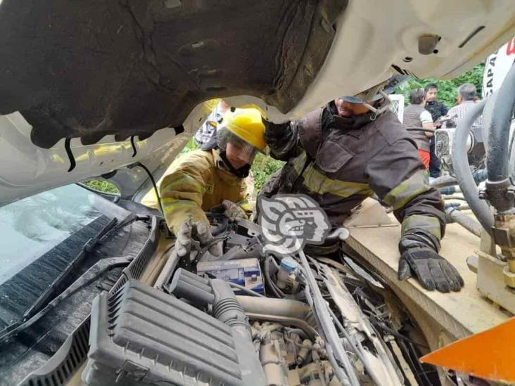 ¡Carambola! Se registra accidente en la carretera Fortín-Huatusco