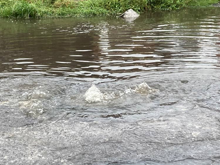 Aguacero desborda servicio pluvial en Lomas del Coyol