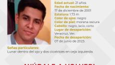 Buscan a Erick Reymundo, estudiante desaparecido del Tecnológico de Veracruz