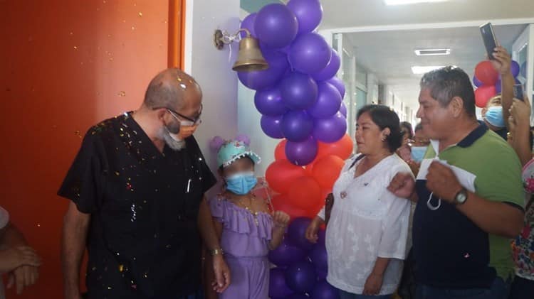 La pequeña Karol venció la leucemia linfoblástica aguda en Coatzacoalcos