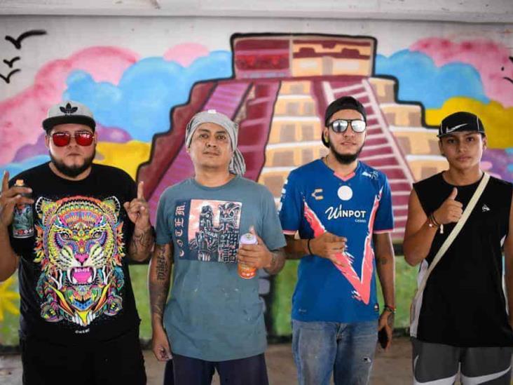 Con murales, buscan embellecer Centro Histórico de Veracruz