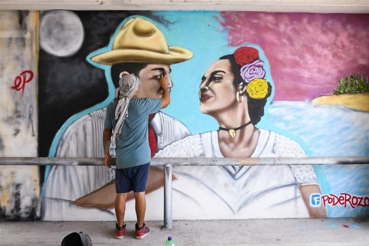 Con murales, buscan embellecer Centro Histórico de Veracruz