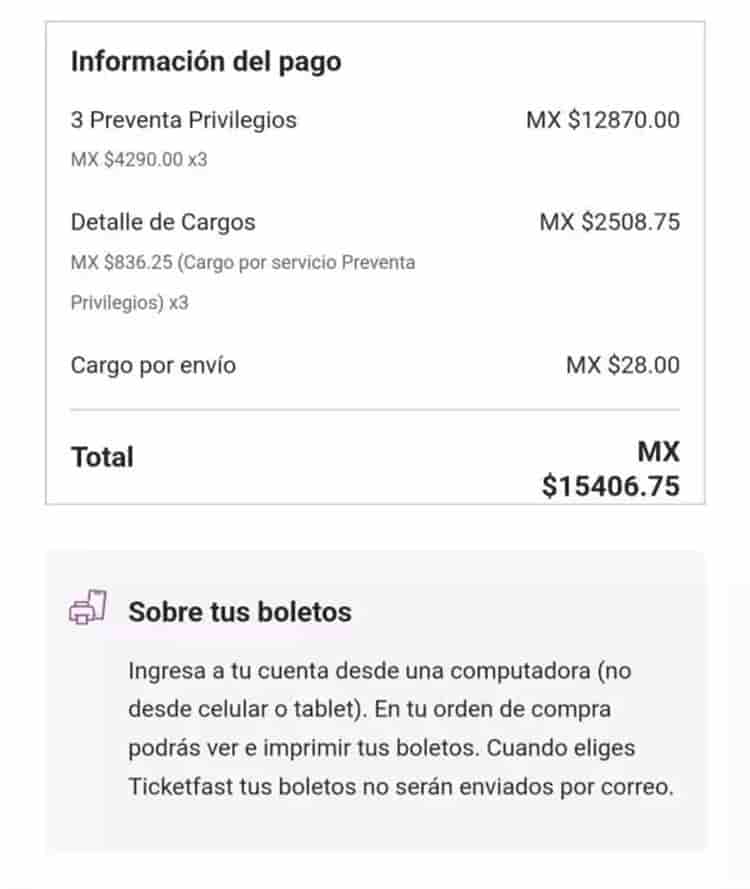 ¿Pues qué regalan? Ticketmaster cobra hasta 800 pesos extra por boletos del Corona Capital