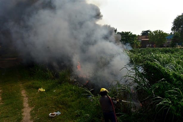 Arde vertedero de plásticos en Coatzacoalcos (+Video)