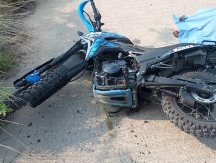 Muere mujer motociclista tras percance con semoviente