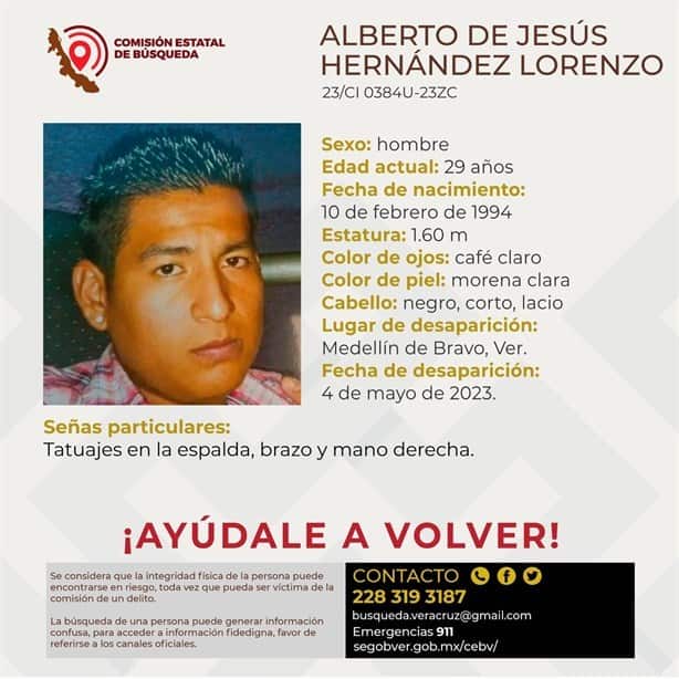 Alberto de Jesús lleva más de un mes desaparecido en Medellín