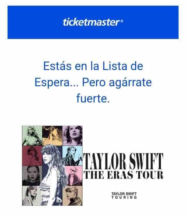 ¡Ya llegaron! Fans de Taylor Swift reciben correos para Eras Tour