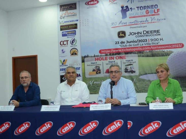 Anuncian primer Torneo Anual de Golf 2023 CMIC en Veracruz