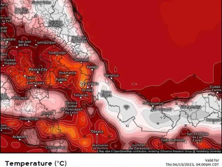 Ola de calor: Estos municipios de Veracruz llegarán a los 43 grados