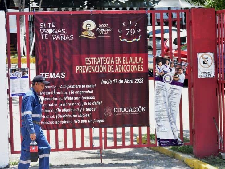 Solo 2 planteles de Coatza se sumaron al programa nacional ‘Si te drogas, te dañas’