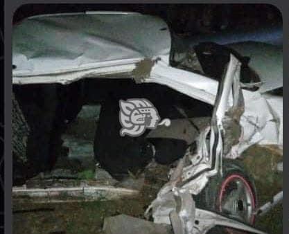 Muere menor en accidente automovilístico en el sur de Veracruz