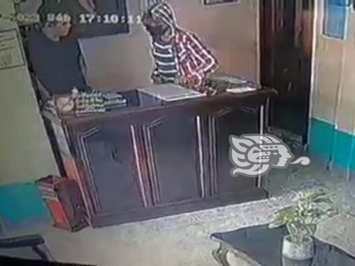 Sujeto perpetra tercer robo en hotel de Misantla (+Video)