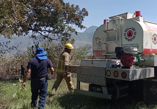 Alarma por incendio de pastizales en la zona centro de Veracruz