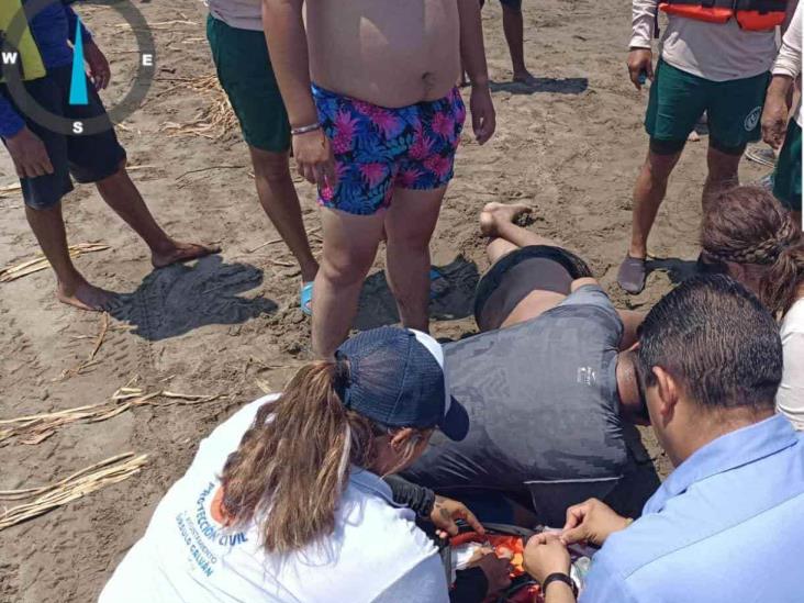 Turista muere ahogado en playa de Chachalacas