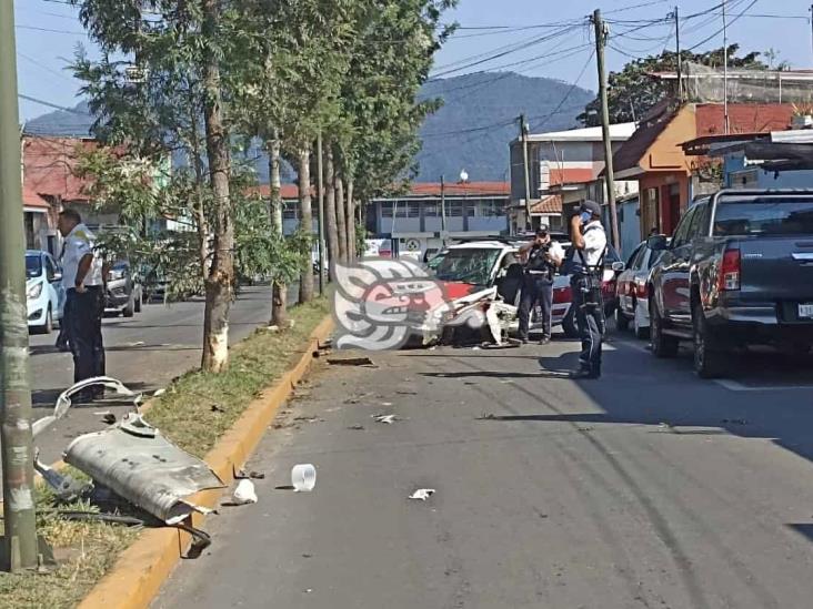 Gravemente herido, policía de Orizaba arrollado por taxista