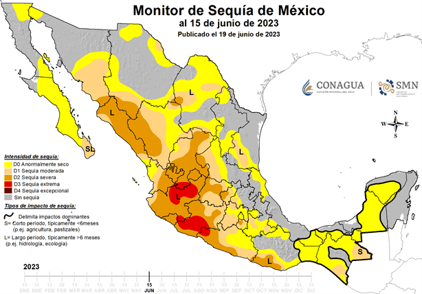 Pese a calor, solo un municipio de Veracruz presenta sequía moderada
