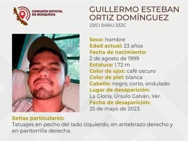 Hace casi un mes desapareció Guillermo Esteban en Úrsulo Galván