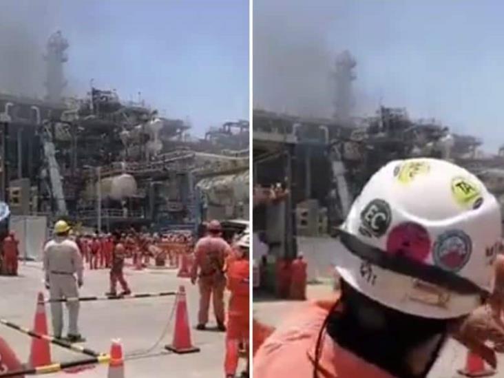 Explota una pipa en refinería Olmeca en Dos Bocas