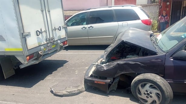 Chocan por alcance en el bulevar Xalapa-Banderilla