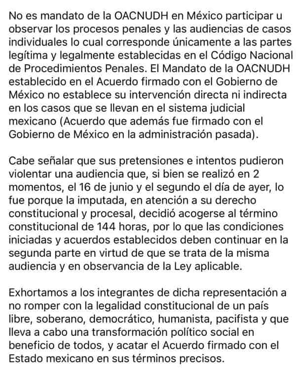 Gobierno de Veracruz desafía a la ONU; la acusa de pisotear legalidad de Constitución