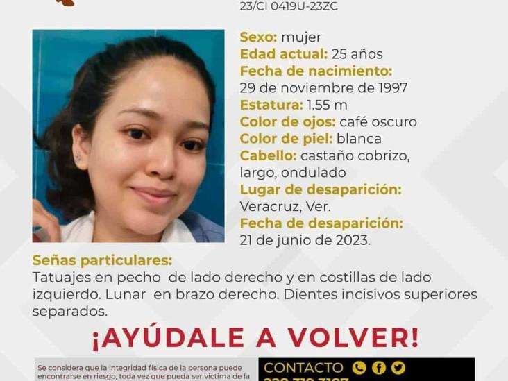 Localizan a joven Michelle, desaparecida en Veracruz