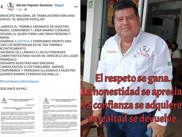 Barzón Popular da por muerto a Ramiro Condado y exige al gobierno de Veracruz alto a violencia