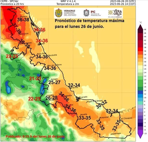 Persisten las lluvias en Xalapa; a estos grados llegarán