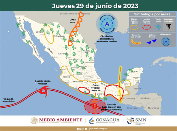 ¡A tomar precauciones! Pronóstico extendido por ondas tropicales en el país