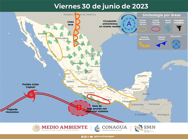 ¡A tomar precauciones! Pronóstico extendido por ondas tropicales en el país