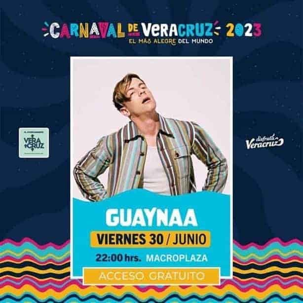 ¡Y será gratis! Guaynaa estará en el Carnaval de Veracruz