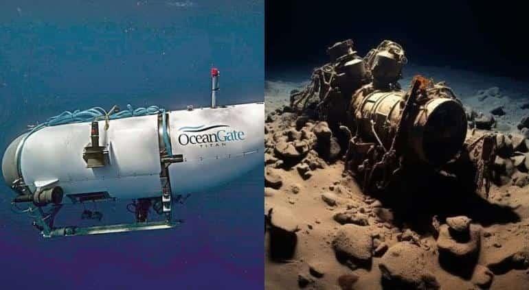 Hallan supuestos restos de tripulantes en los escombros recuperados del submarino “Titán”