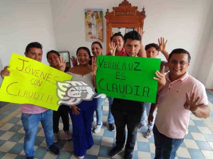 Jóvenes de Veracruz se pronuncian a favor de Claudia Sheinbaum