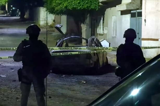 Auto bomba en Celaya deja 10 elementos de Guardia Nacional heridos