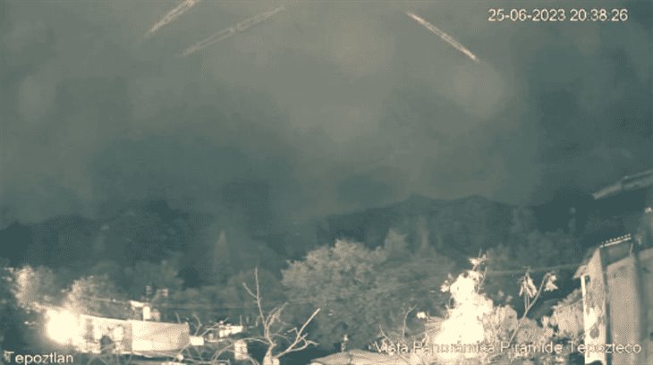 ¡Fugaz! Captan el impresionante y veloz paso de un ovni  en Tepoztlán (+Video)