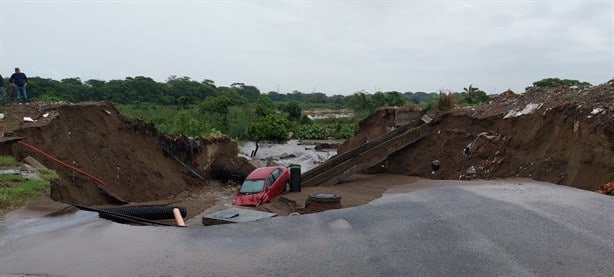 Lluvias provocan deslave en fraccionamiento Río Medio 4, en Veracruz | VIDEO