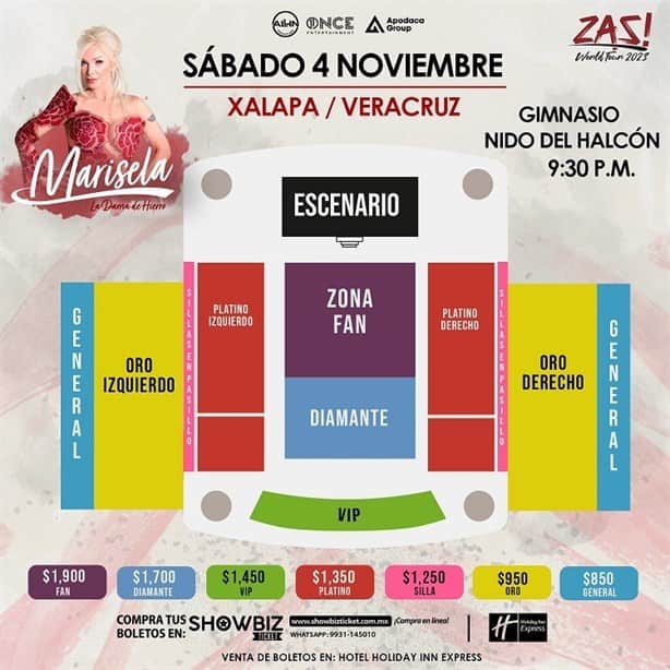 ¡Corre por los tuyos! Ya están a la venta los boletos para ver a Marisela en Xalapa