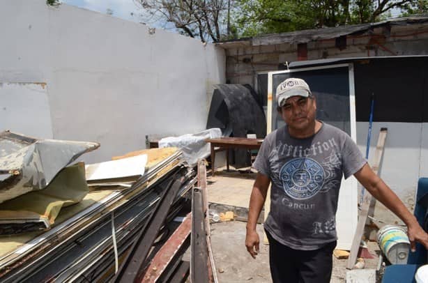 Se desplomó el techo de su casa en Veracruz mientras dormían
