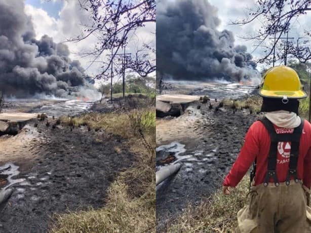 Incendio en cercanías de carretera Cárdenas-Coatzacoalcos arrasa con más de 5 hectáreas