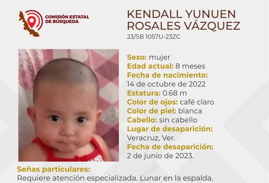 Buscan a niña de 8 meses desaparecida en el puerto de Veracruz