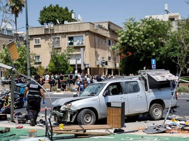 Ataque en Tel Aviv deja al menos 7 heridos; 10 palestinos muertos en Yenín