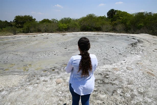 El misterioso volcán que nace en una comunidad de La Mixtequilla, Veracruz