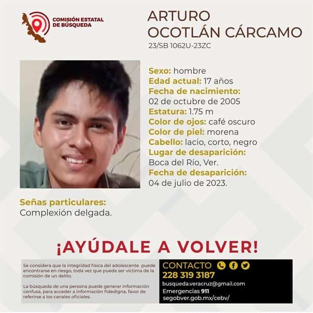 Buscan a Arturo Ocatlán, desapareció en Boca del Río