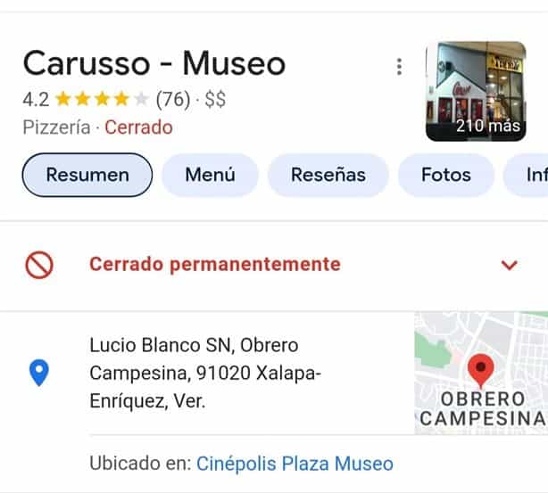 Pizzas Carusso y su legendario bufet se despiden de Xalapa